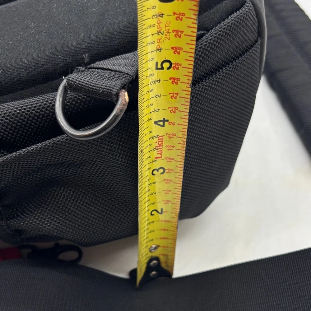 Timbuk2 Black Messenger Bag with Yellow Logo